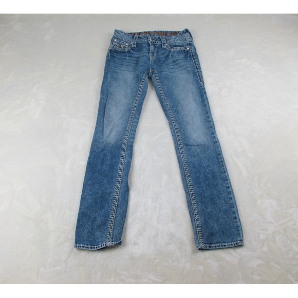 Rock Revival Denim - Rock Revival Pants Womens 28 Blue‎ Denim Jeans Janelle Straight Ladies 28X30*